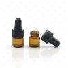 1/4 (1ml) Dram Amber Glass Dropper Bottles (5 pack)
