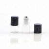 1/4 (1ml) Dram Clear Roller Bottles with Stainless Steel Rollers (5 pack)