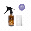 240ml Amber Glass Spray Bottle with Decorative Vinyls & Recipe Sheet