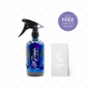 500ml Blue Glass Spray Bottle with Decorative Vinyls & Recipe Sheet