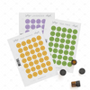 Bottle Cap Stickers : Replacement Sheets (doTERRA Single Oils) - 35 per sheet) T to Z - Tangerine