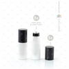 Deluxe Matte 5ml White Roller Bottles with Black Metallic Caps & Premium Rollers (5 pack)