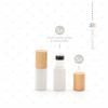 Deluxe Matte 5ml White Roller Bottles with Copper Metallic Caps & Premium Rollers (5 pack)