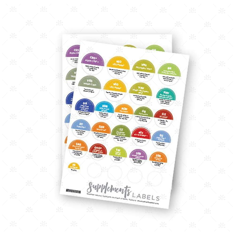 Doterra Supplements Labels (Single Sheet Of 28 Labels)