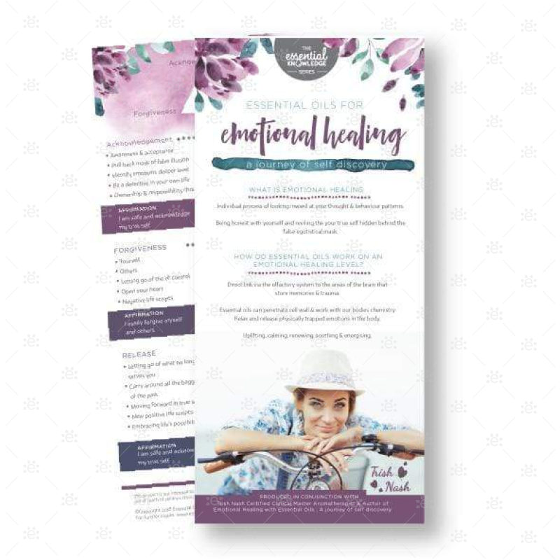 Essential Knowledge Series: Oils For Emotional Healing With Trish Nash Education Card (Single) Rack