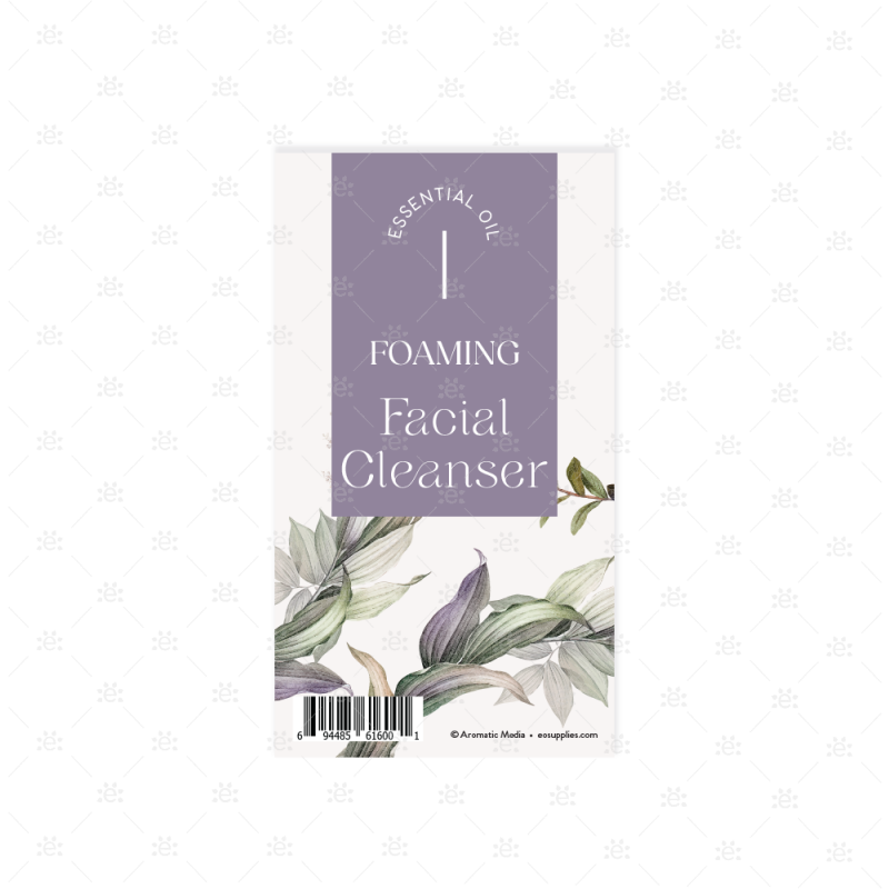 Foaming Facial Cleanser - Label Sheet Labels