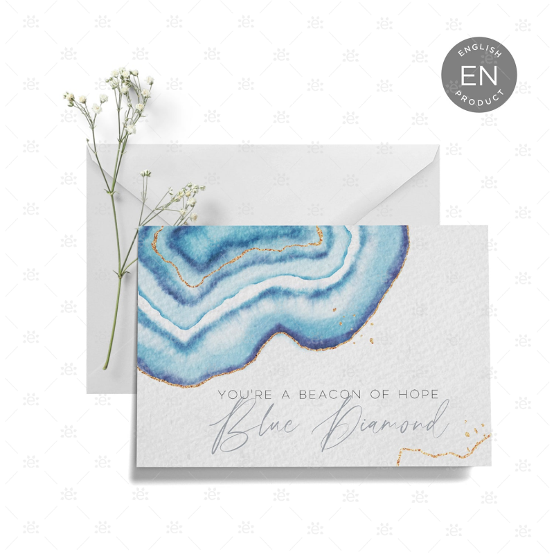 Gemstone Rank Recognition Card - Blue Diamond Gift Cards