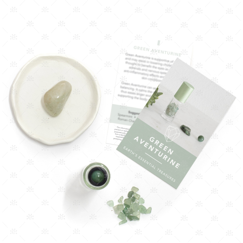 Green Aventurine Luxury Gemstone Roller (3 Pack) Accessories & Caps