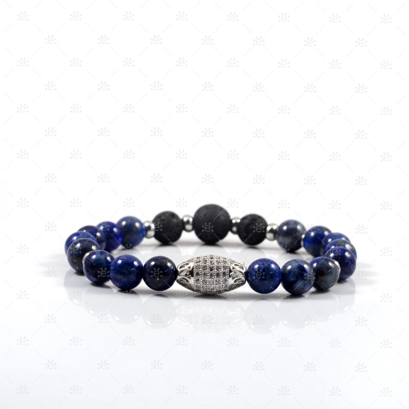 Louise : Blue Lapis Lazuli Gemstone Diffuser Bracelet