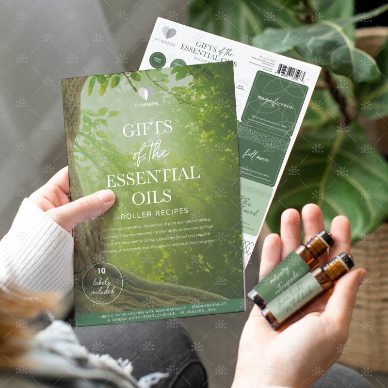 Mymakes:  Gifts Of The Essential Oils - Label Sheet Labels