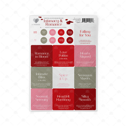 Mymakes: Intimacy & Romance - Label Sheet Labels