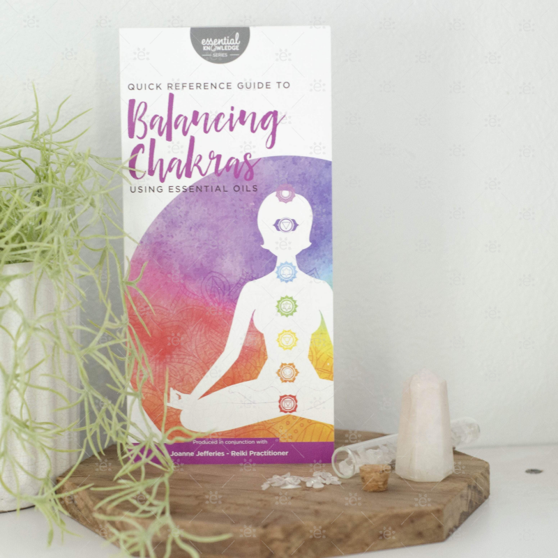 Essential Knowledge Series - Quick Reference Guide To Balancing Chakras Using Oils Rack Card