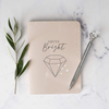 Shine Bright like a Diamond Notebook & Pen Set (Silver Diamond Pen)
