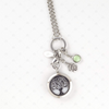 Tilly : Tree Diffuser Locket Necklace (Stainless Steel)