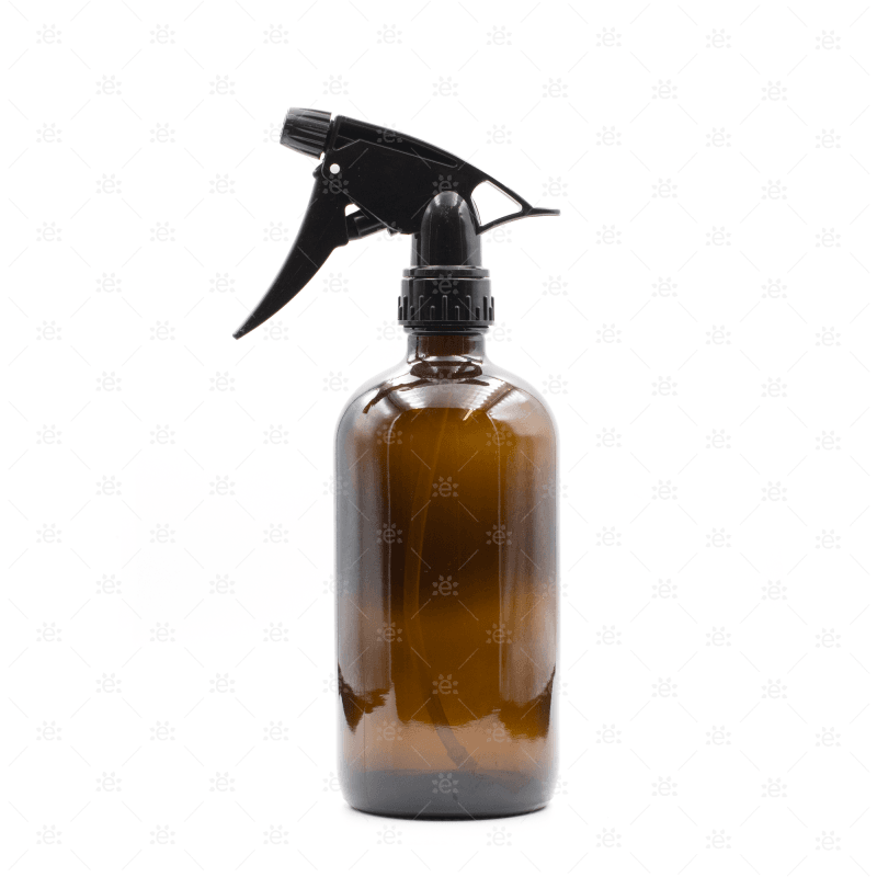 500Ml Amber Glass Spray Bottle With Top (New Style)
