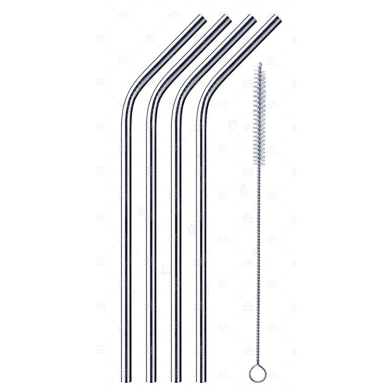 Stainless Steel Drinking Straws (Set of 4)